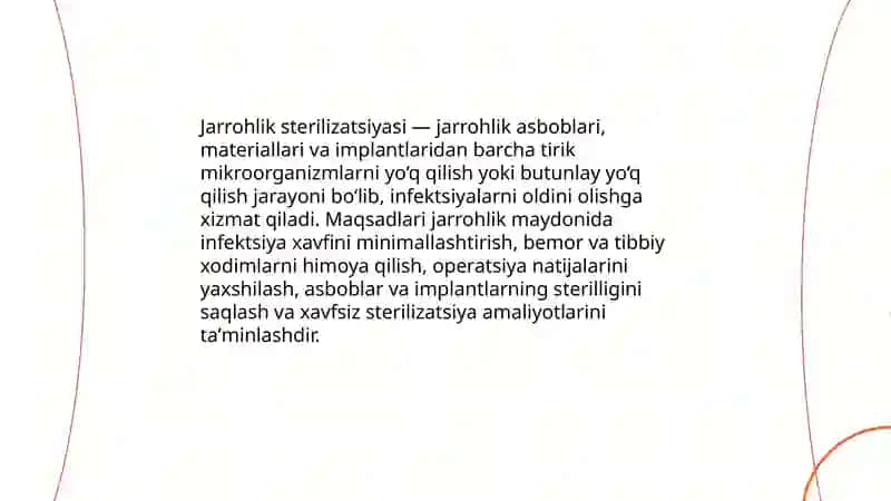 Jarrohlik sterilizatsiyasi 3