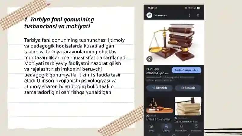 Tarbiya fani Qonun nima o‘zi? 3