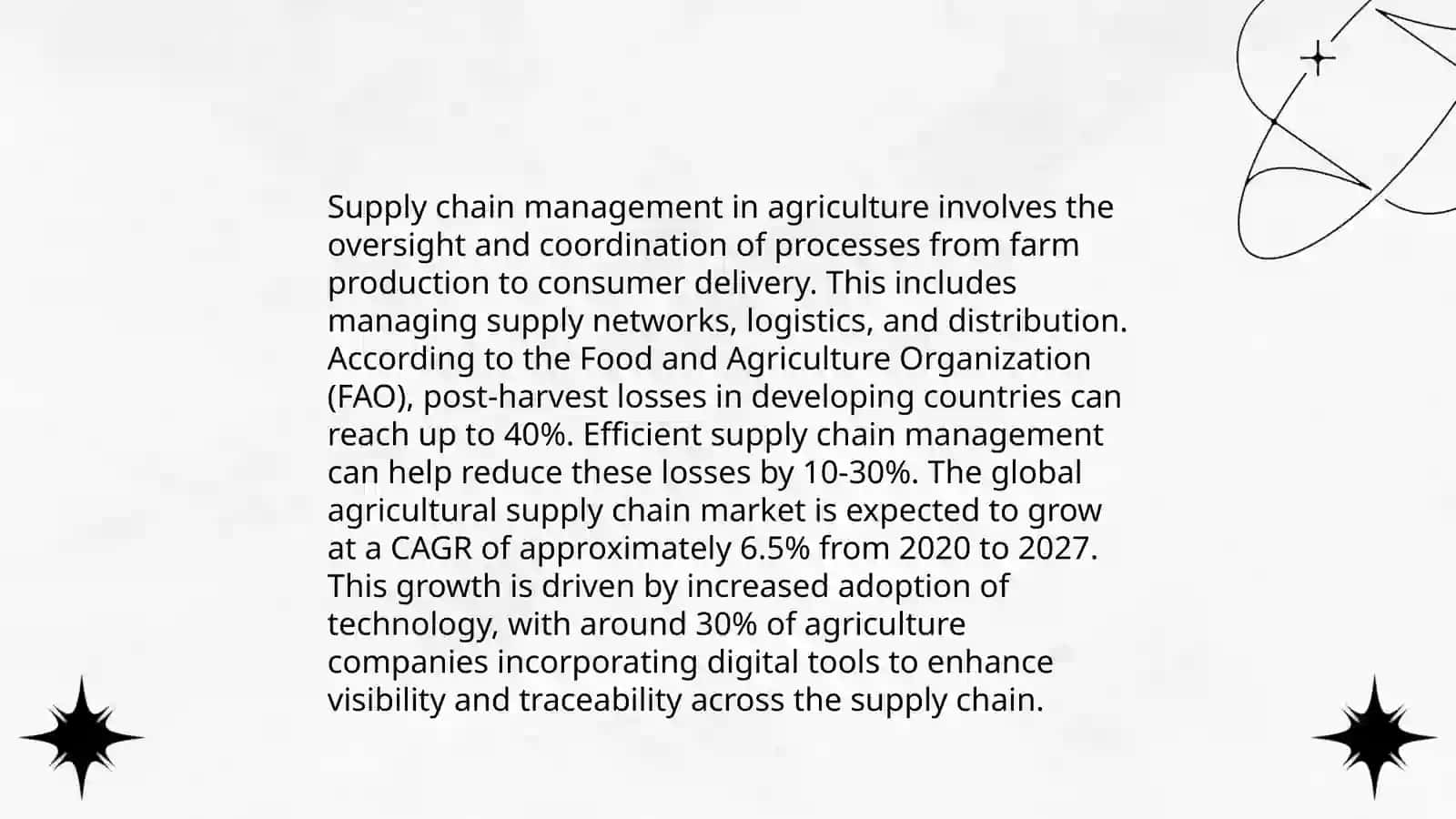 Supply Chain Management in Agriculture 3