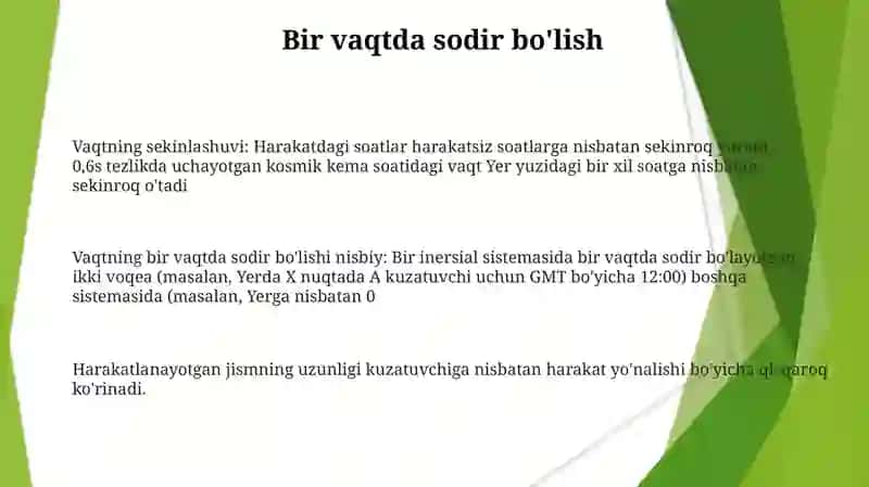 Nisbiylik Nazariyasi Elementlari 3