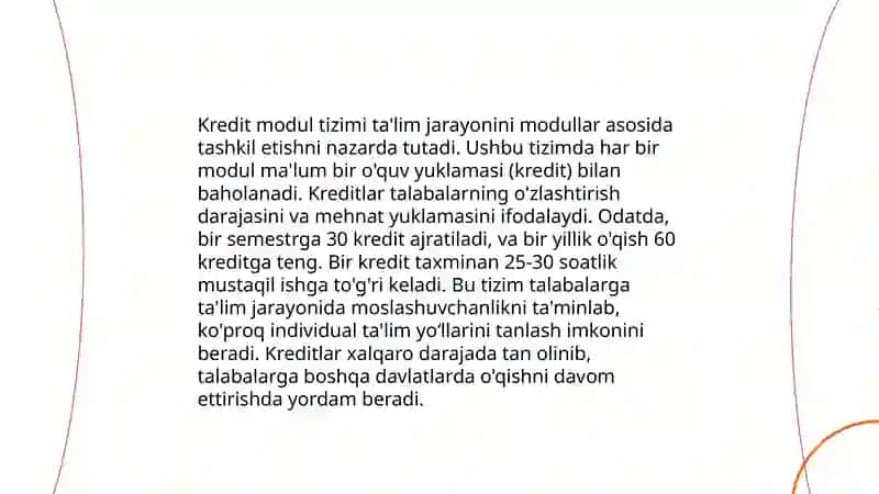 Kredit modul tizimi haqida tushuncha 3