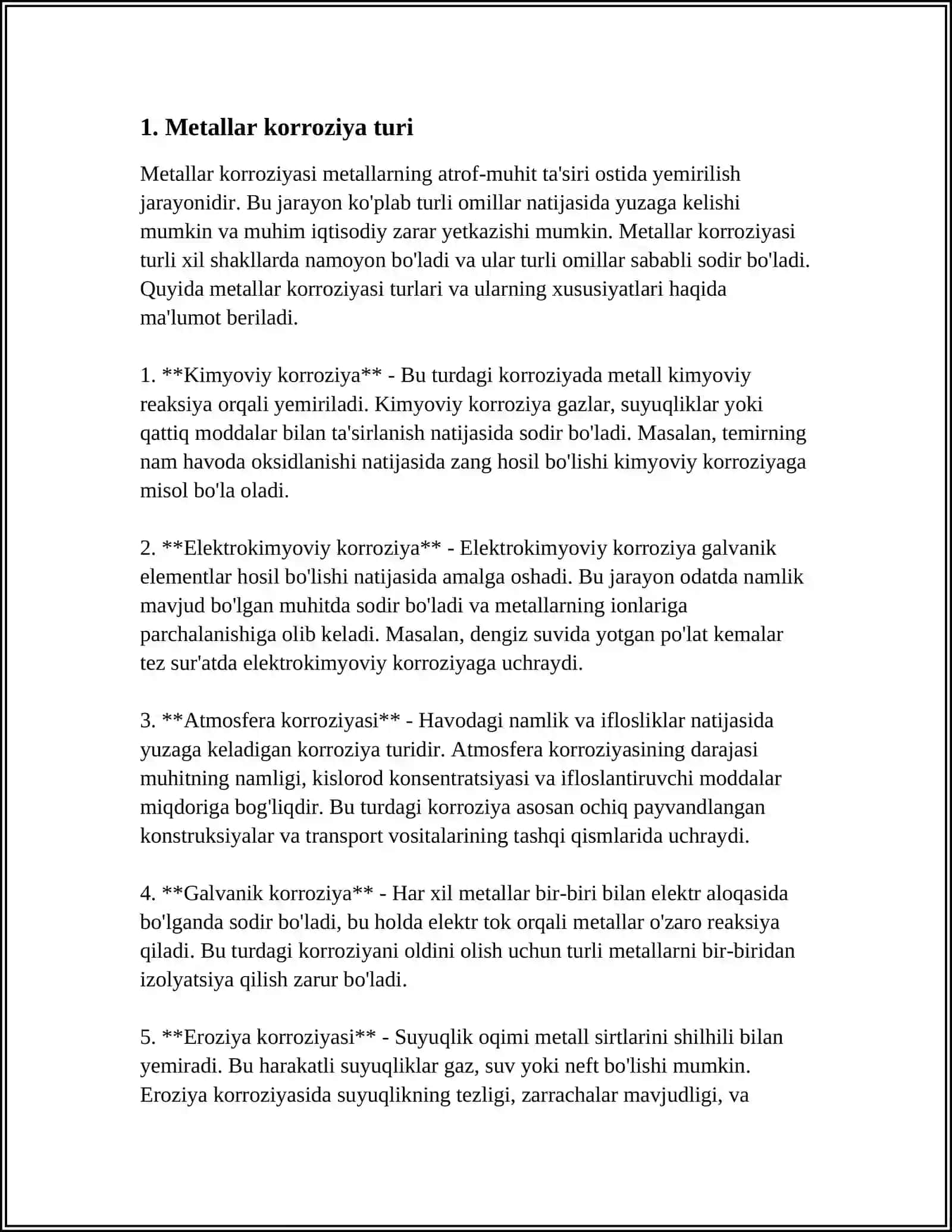 METALLAR KORROZIYASI 3