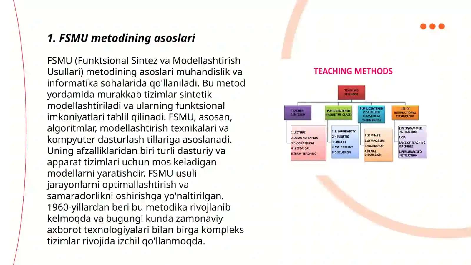 FSMU metodlarida Texnologiyalar 3