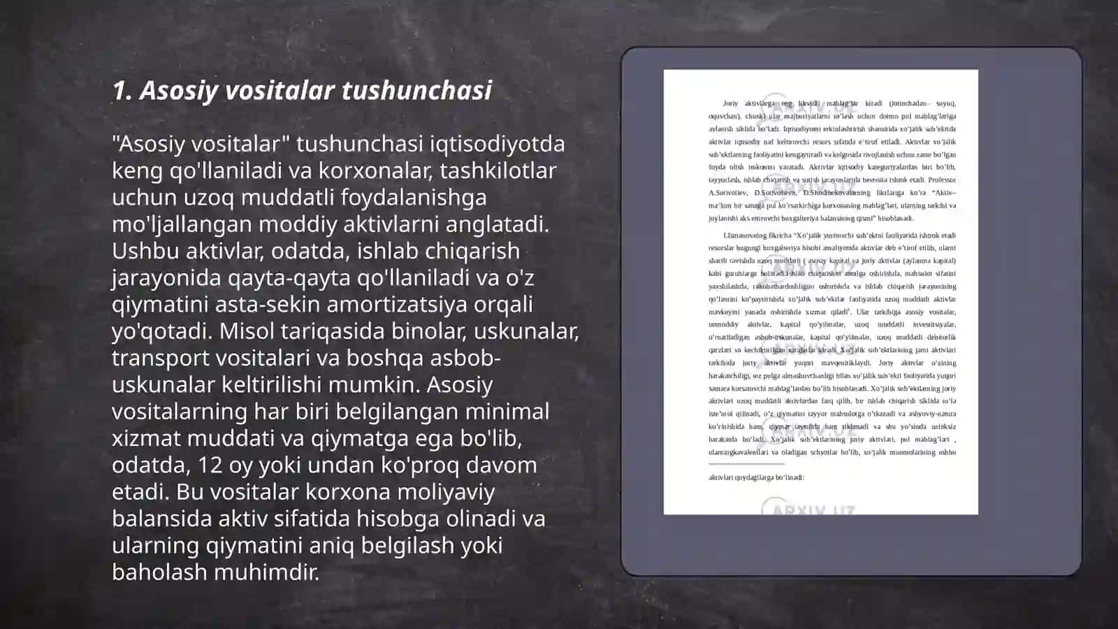 Asosiy vositalar auditi 3