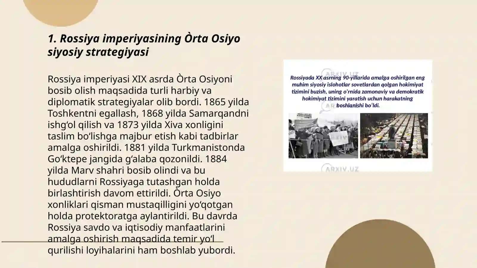 O'zbekiston Tarixi fanidan loyiha ishi 3