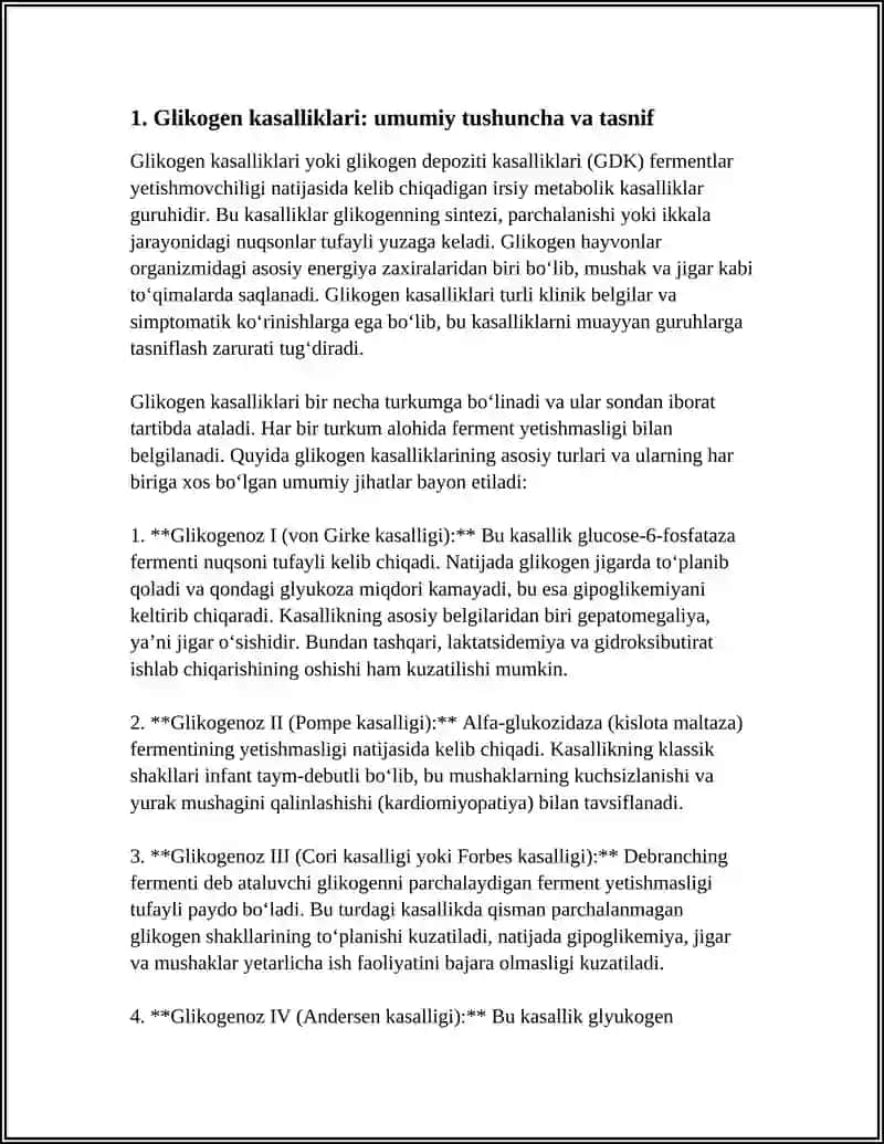 GLIKOGEN KASALLIKLARI 3