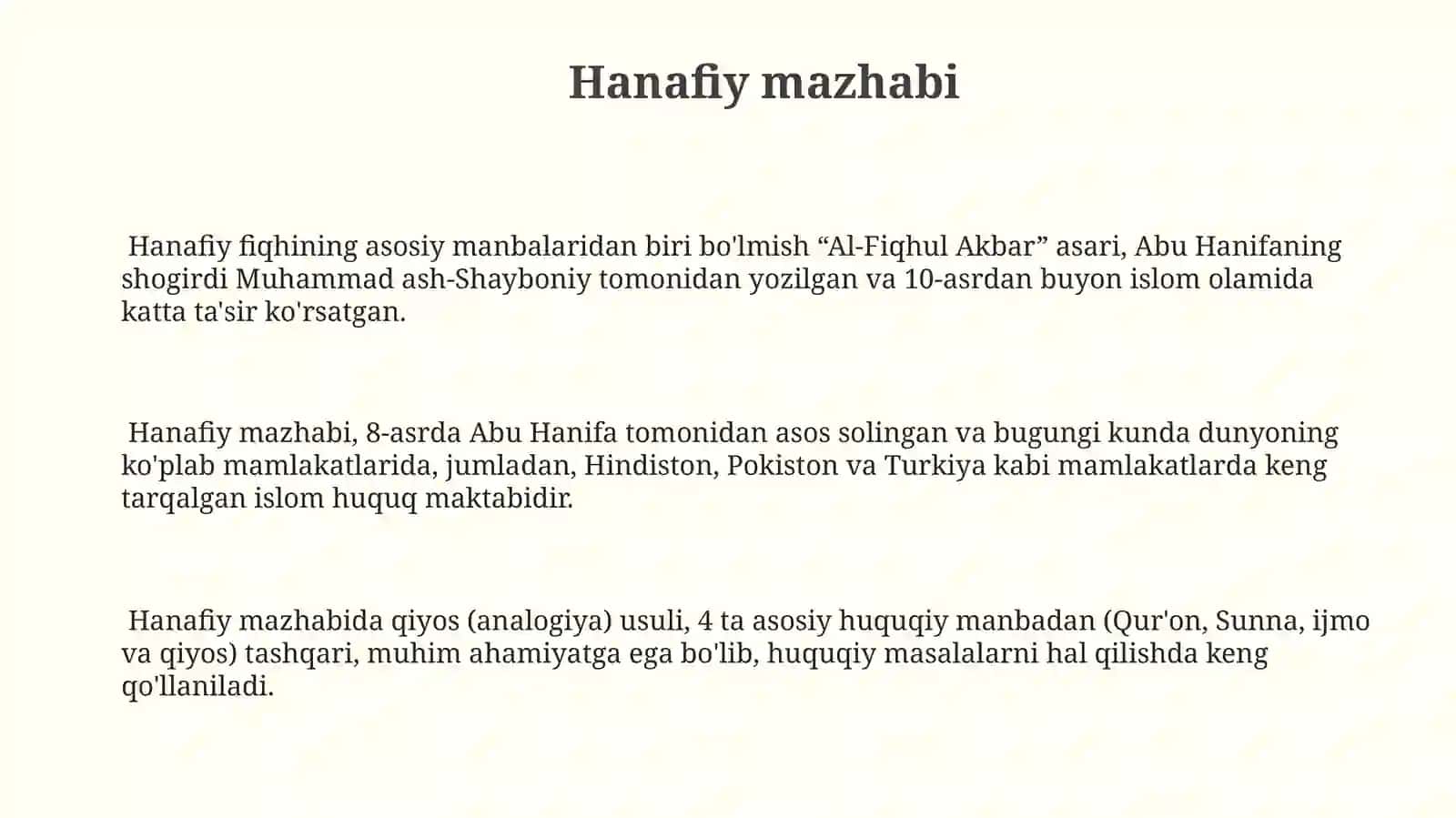 Islom fiqhiymaktablari 3