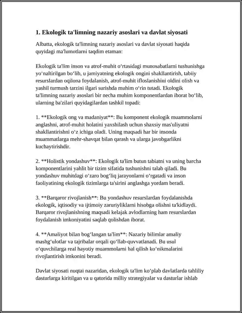 EKOLOGIK TAʼLIM BERISH VA DAVLAT STANDARTLARI 3