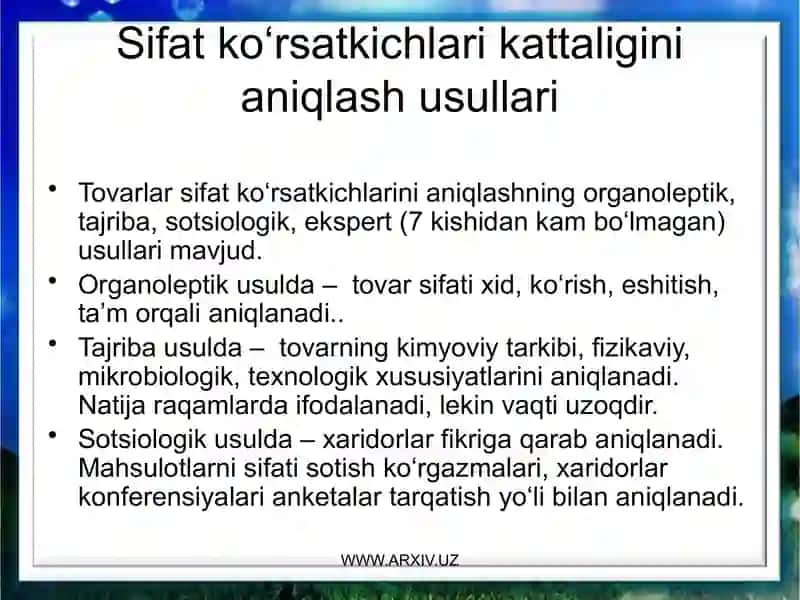 Isteʼmolchi daxlsizligi va xizmat sifatini boshqarish 3