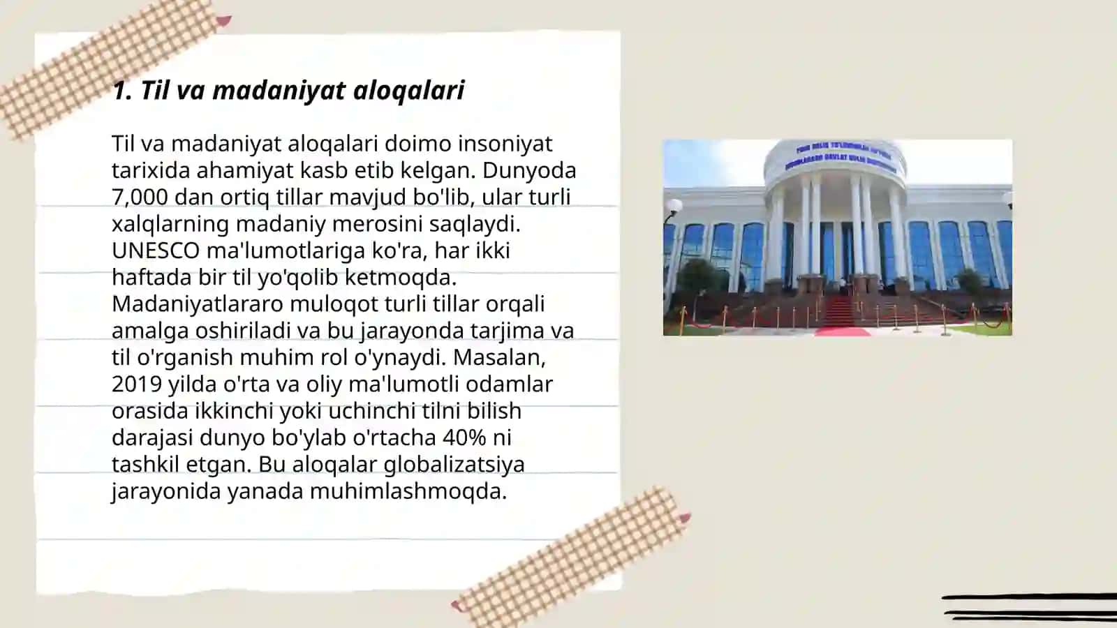 Til va madaniyat aloqalari 3