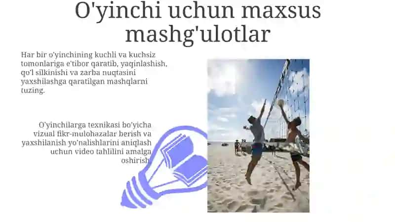 Voleybolda hujum qilish texnikasini oʻrgatish 3
