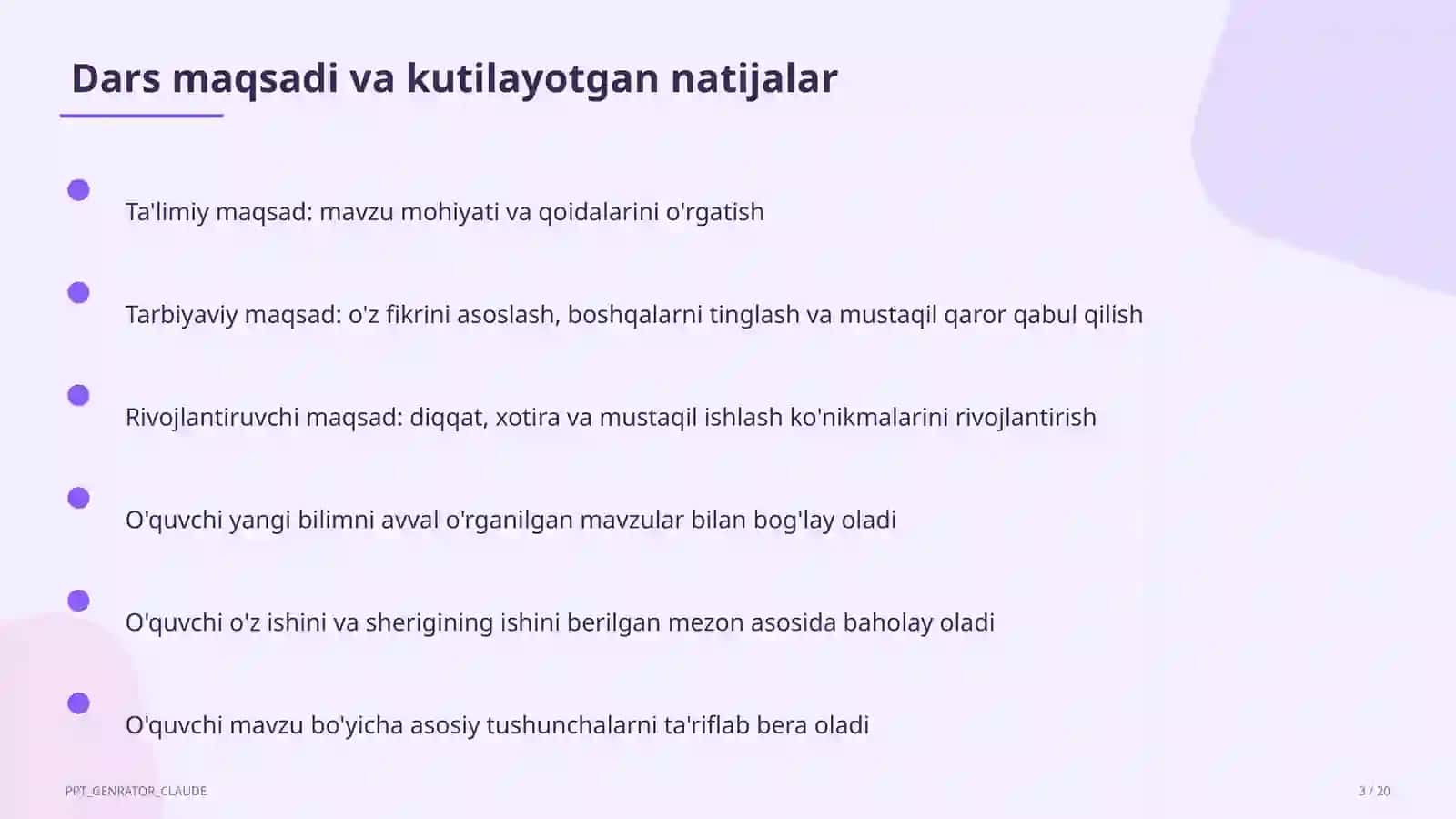Sinf soati va tarbiyaviy tadbirlar 3