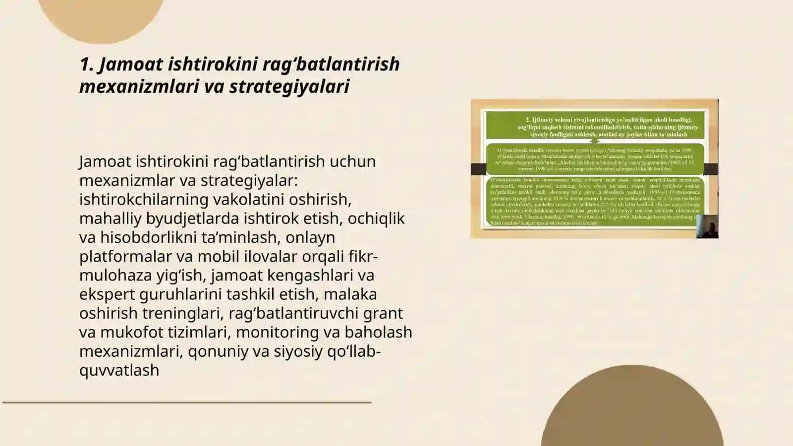Faoliyatni yaxshilashda jamoatning qatnashuvi 3
