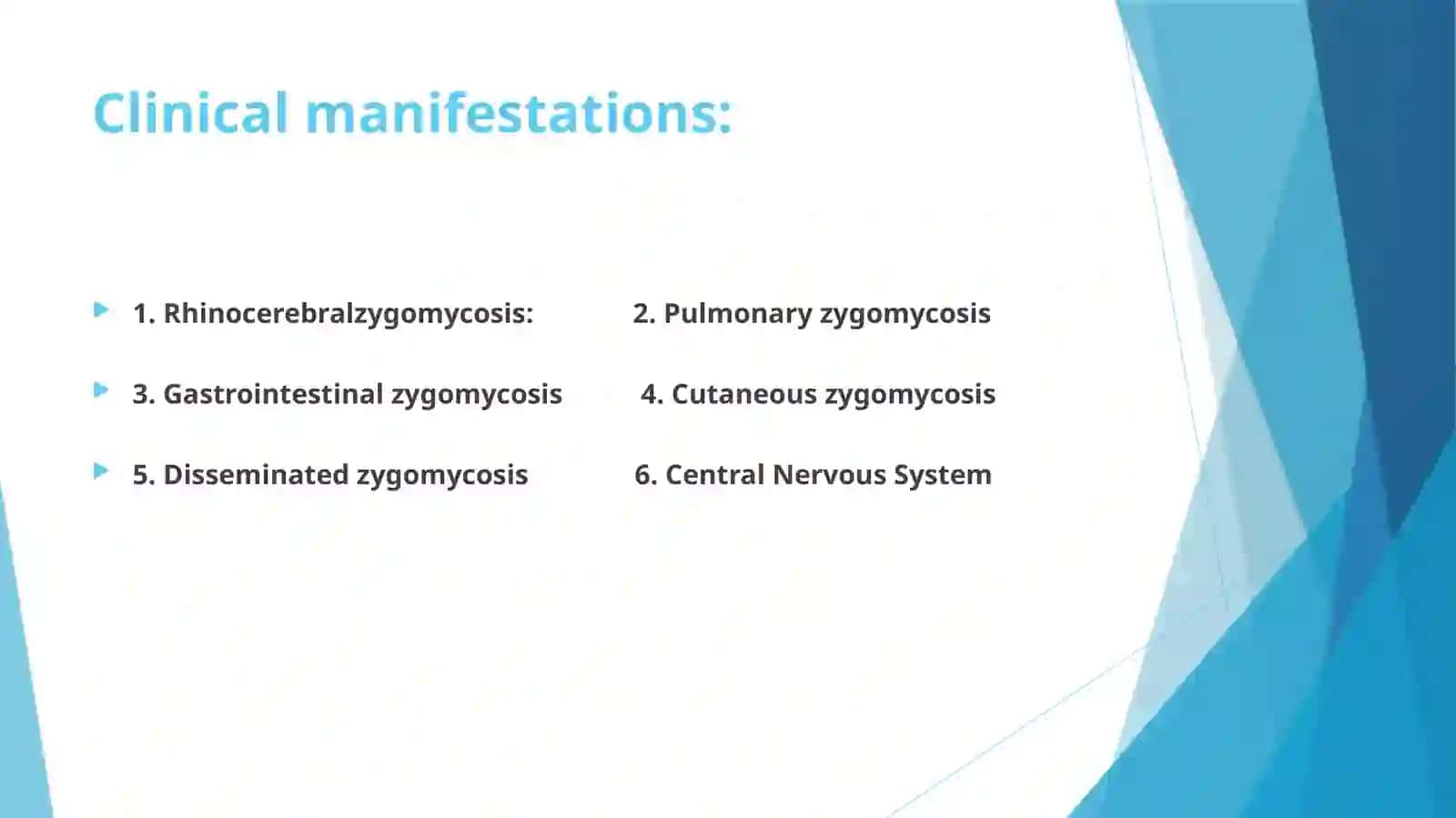 Zygomycosis 3