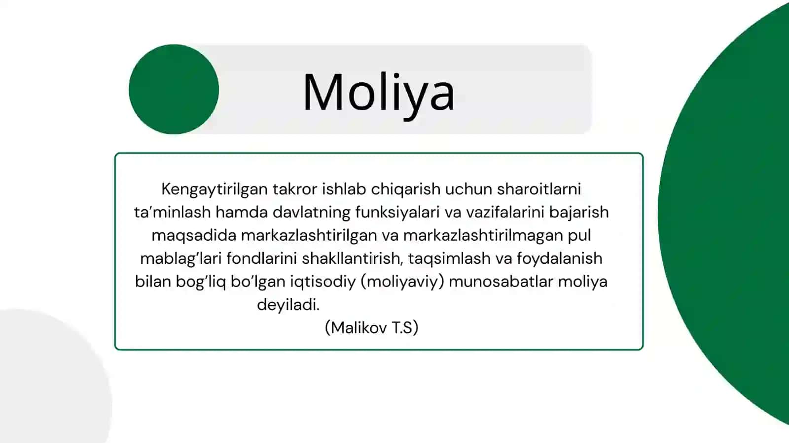 Moliya asoslari 3
