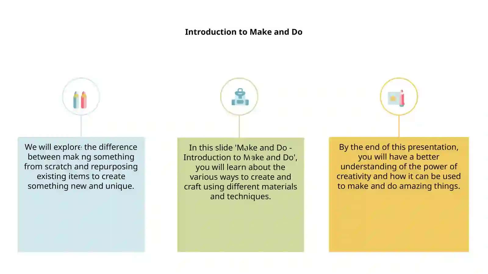Make and Do - Introduction to Make and Do 3