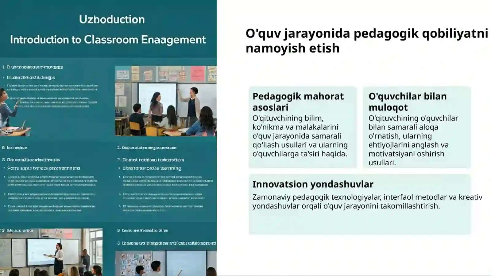 Pedagogik qobiliyat: o'qituvchi muvaffaqiyati 3