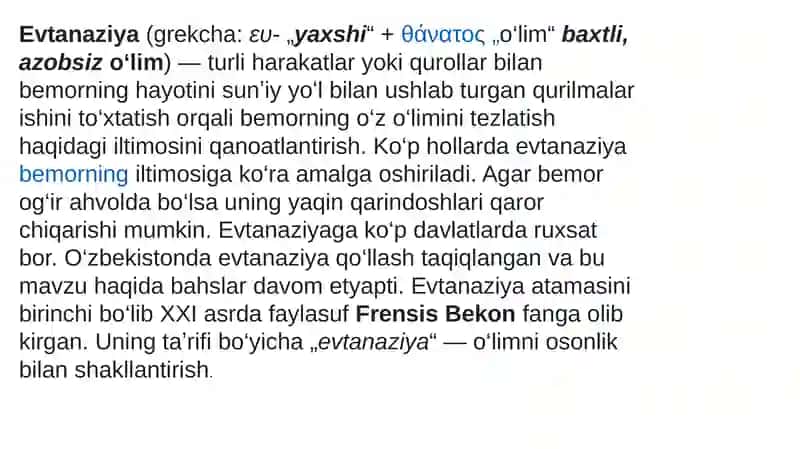 Evtanaziya muammolari 3