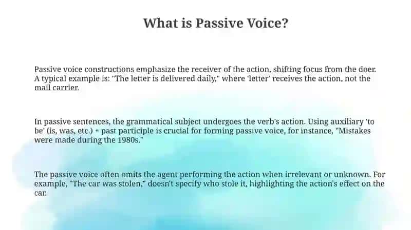 PassiveVoise( Present & Past Simple) 3