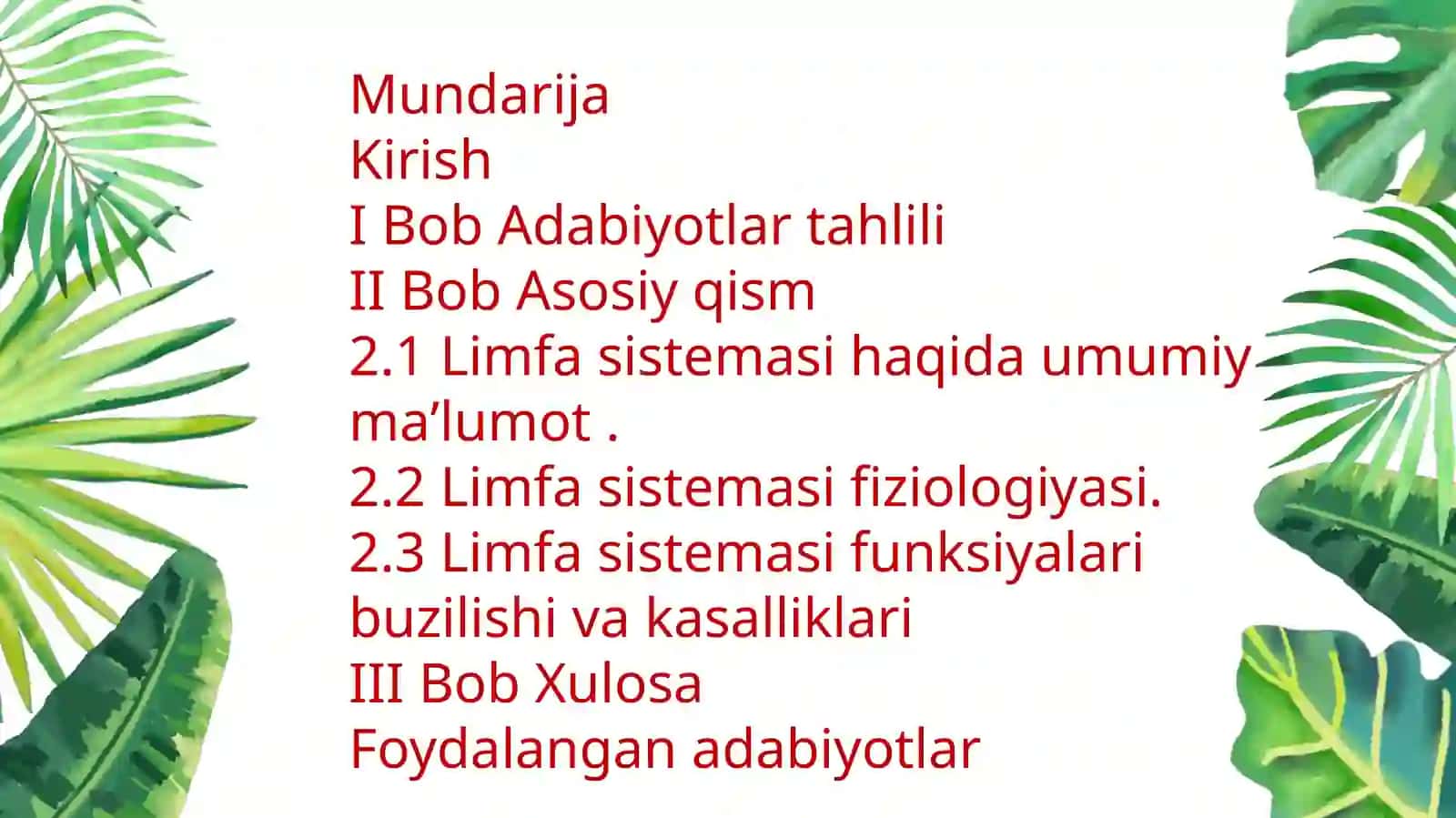 Limfa va uning harakati 3