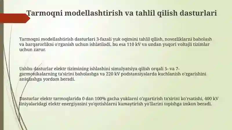 Tarmoqni modellashtirish va tahlil qilish dasturlari 3