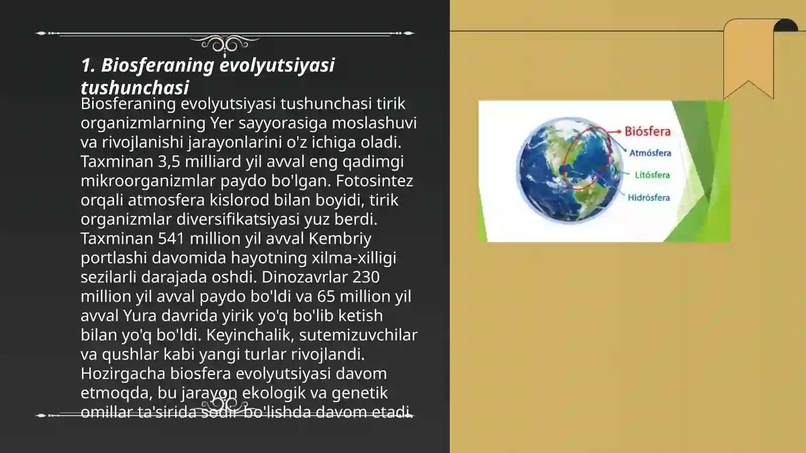 Biosfera evolyusiyasi qatlamlari 3