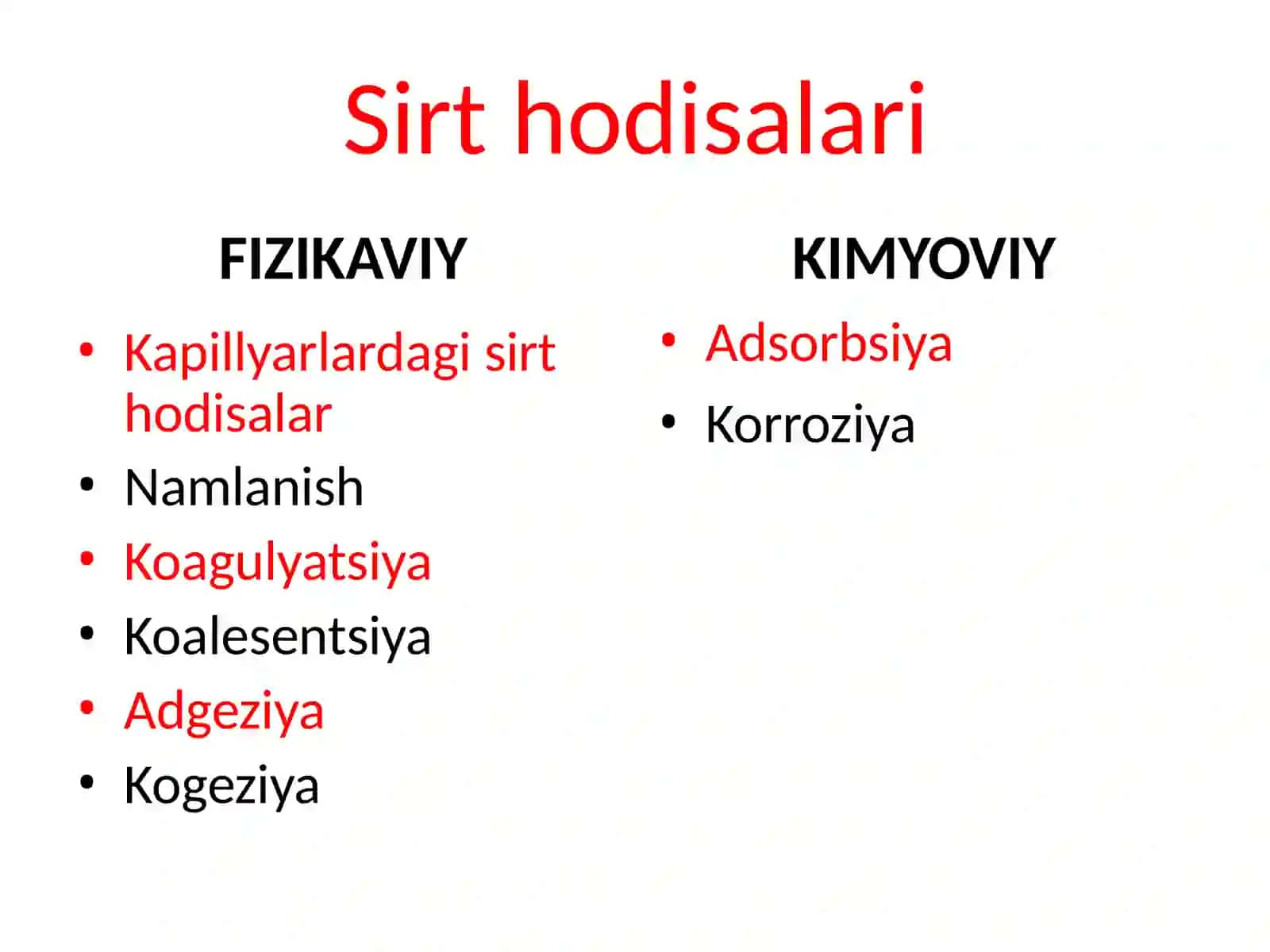 Sirtxodisalar.Sirttaranglik.Sirthodisalarningfizik-kimyosi 3