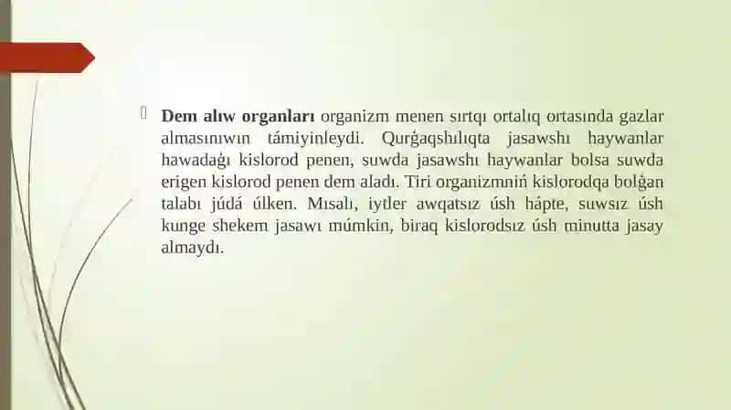 Dem alıw organları 3