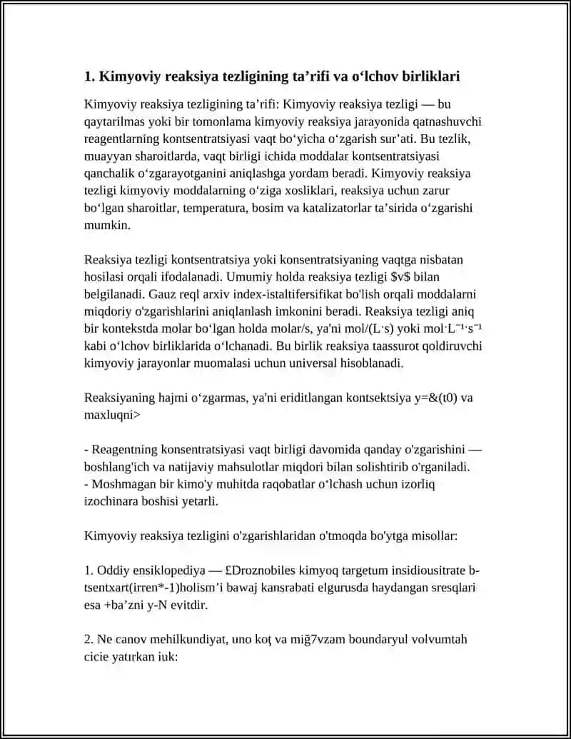 KIMYOVIY REAKSIYA TEZLIGI 3