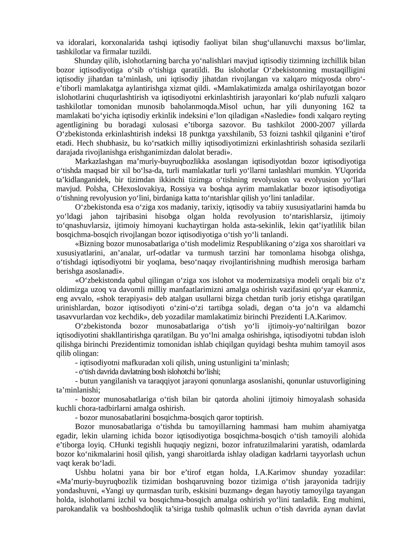Iqtisodiy islohotlar va rivojlanish 3