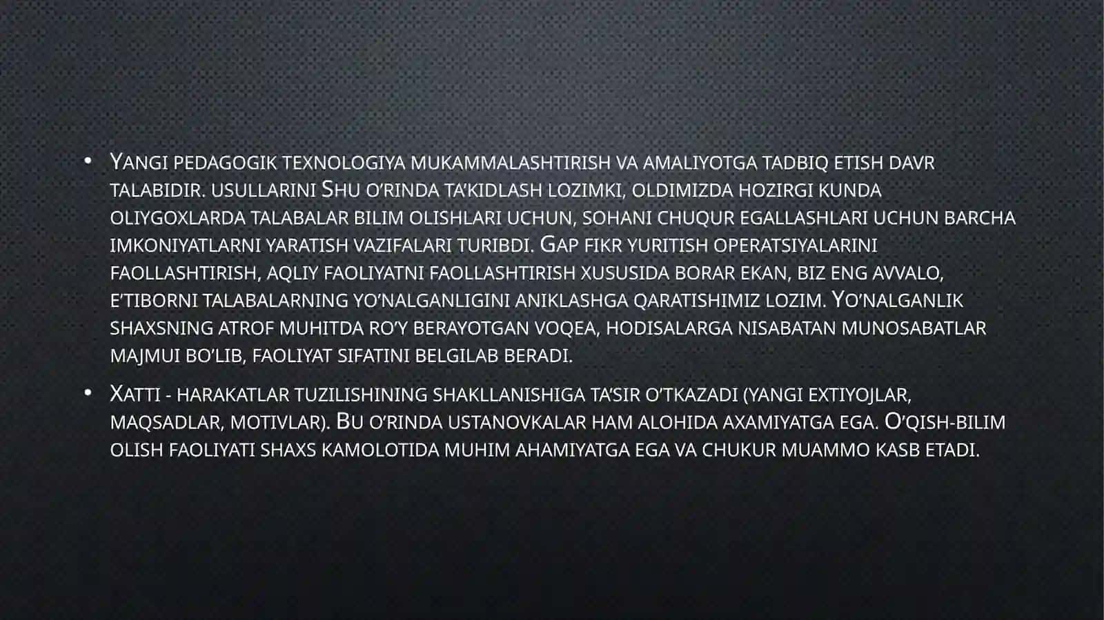 Mehnat faoliyati motivlari. 3