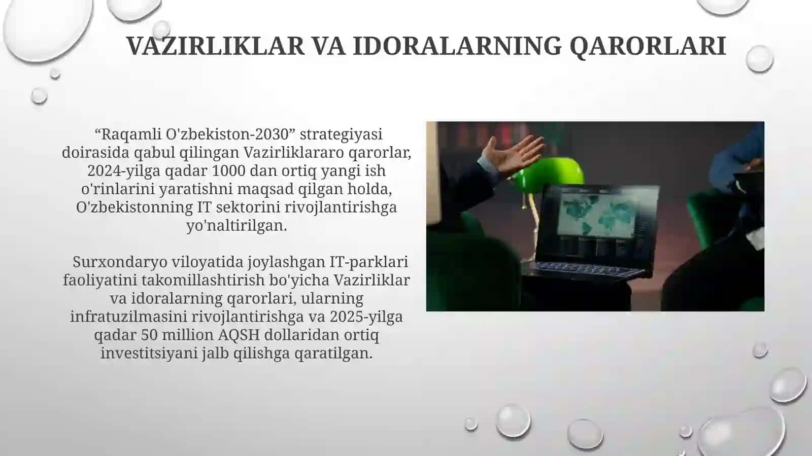 O'zbekistondagi AKT sohasidagi huquqiy me'yoriy hujjatlar 3