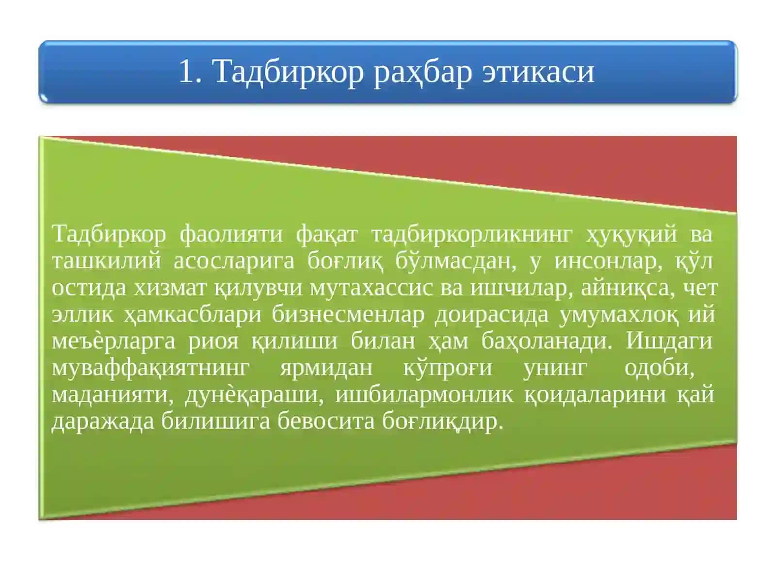 Тадбиркорлик маданияти 3