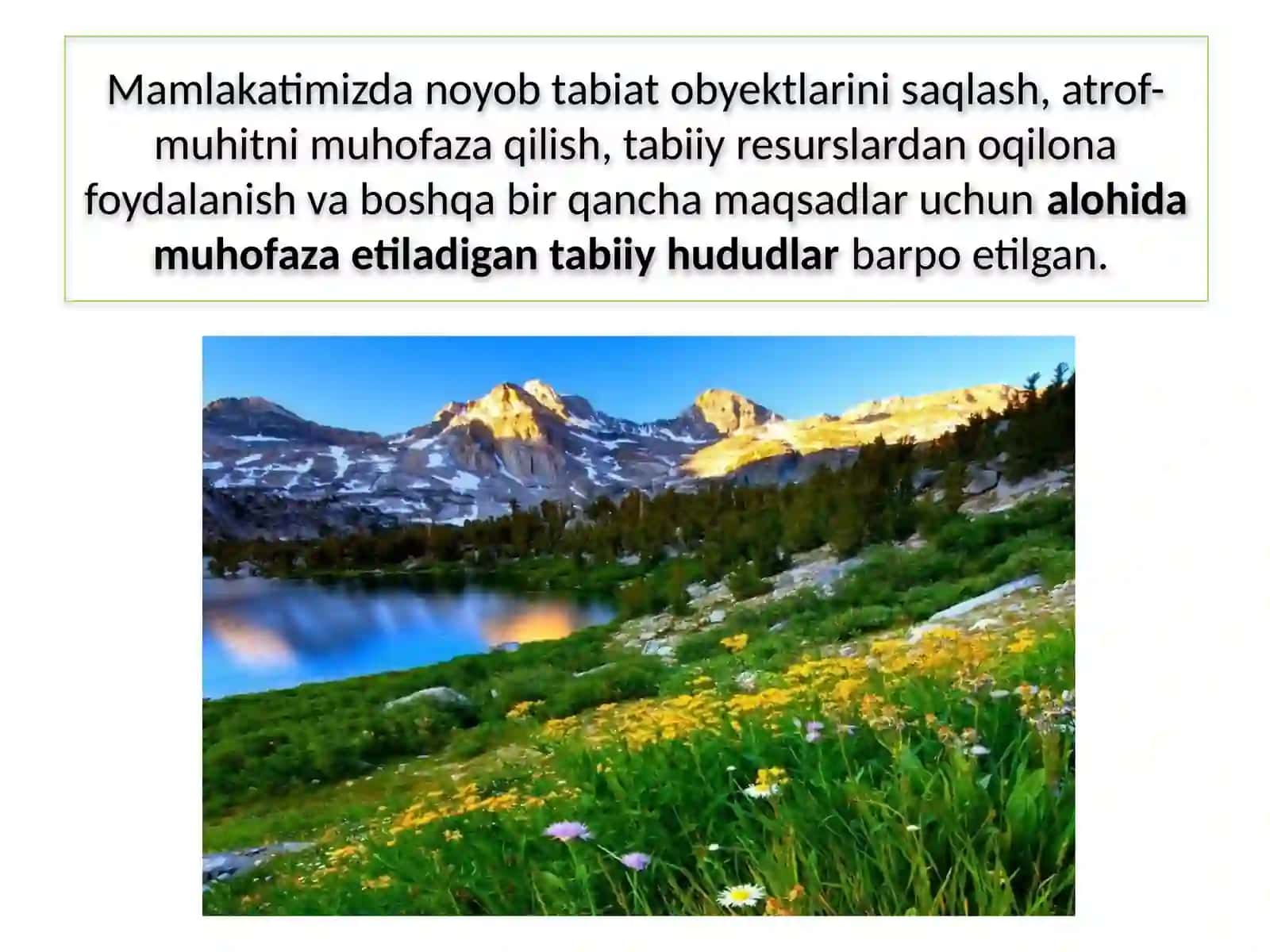 Vatanimizning muhofaza etiladigamtabiiy obyektlari 3