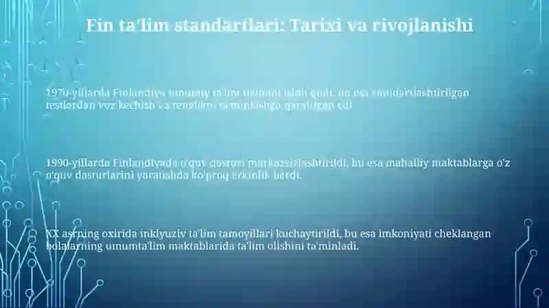 Finlandiya ta'lim standartlari 3
