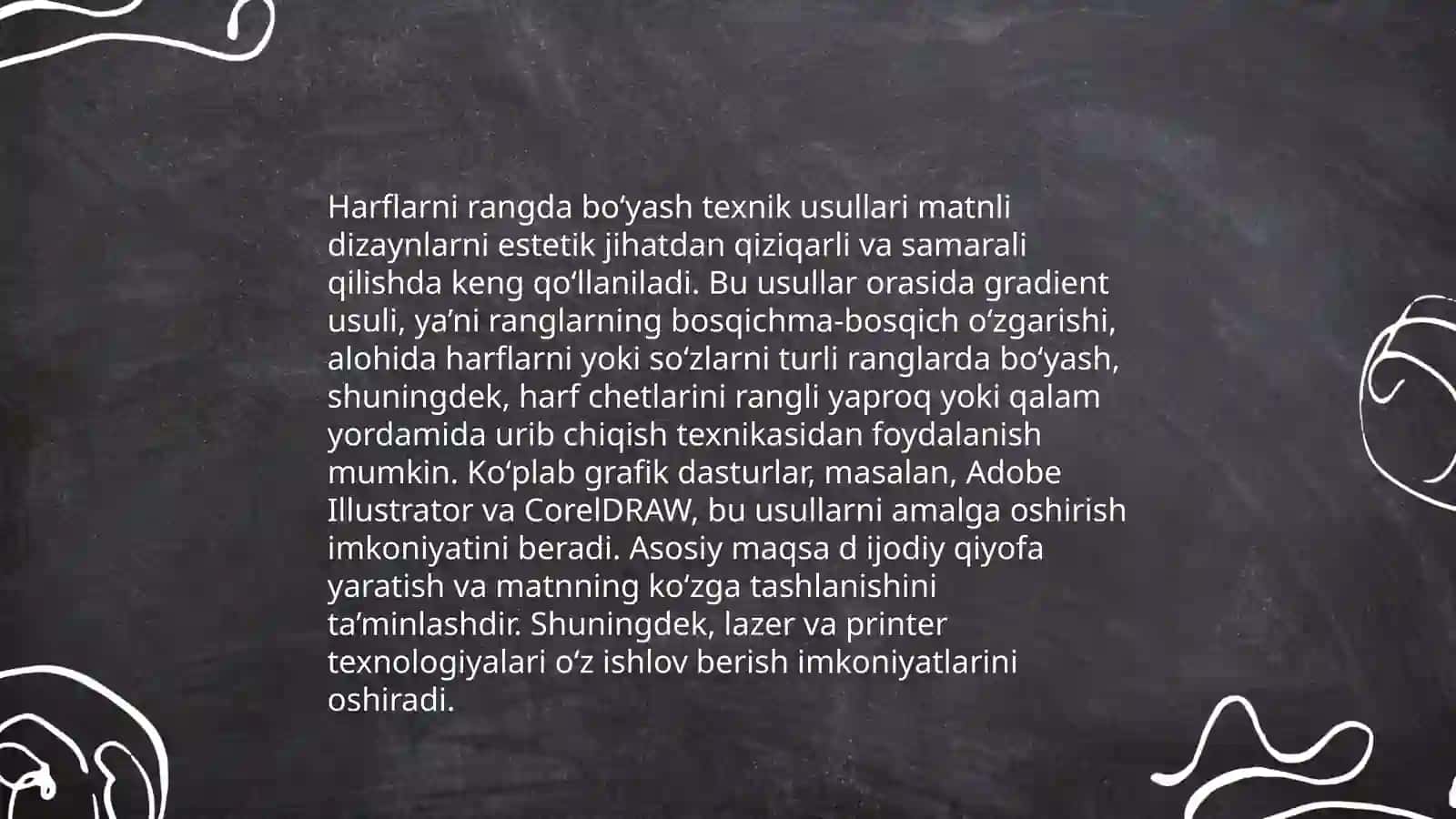 Harflarni rangda boʻyash 3