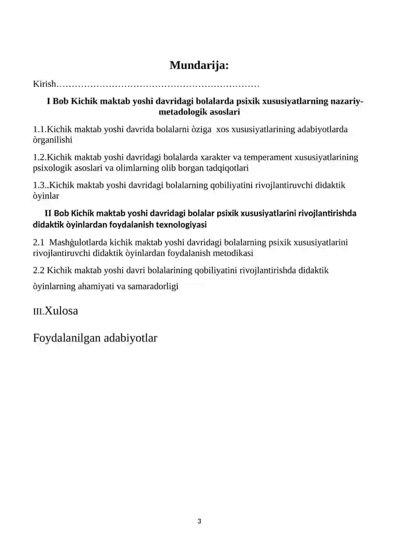 "Kichik maktab yoshidagi bolalarda psixik xususiyatlar" 3