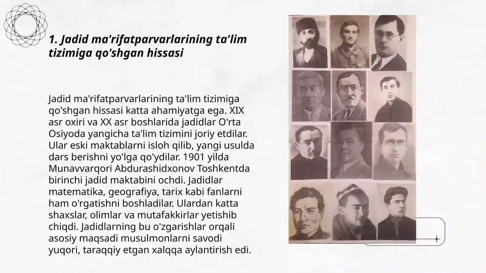 Jadid ma'rifatparvarlarining o'lka ijtimoiy ma'naviy hayotida tutgan o'rni 3