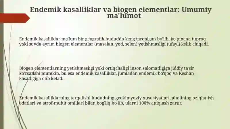 Biogenelementlar konsentratsiyasi 3
