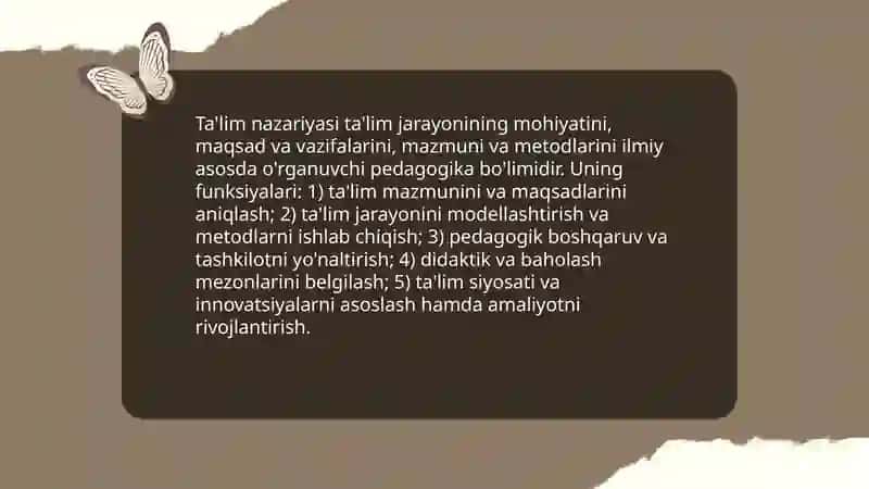 Ta'lim nazariyasi 3