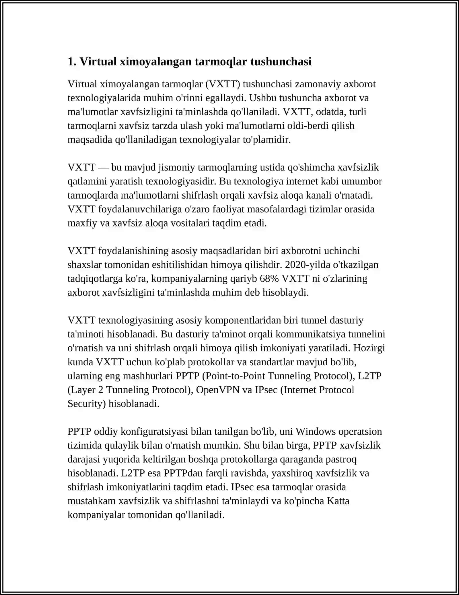VIRTUAL XIMOYALANGAN TARMOK VA UNDAN AMALIYOTDA FOYDALANISH 3