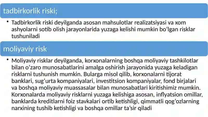 Moliyaviy risklarni mohiyati va ahamiyati 3