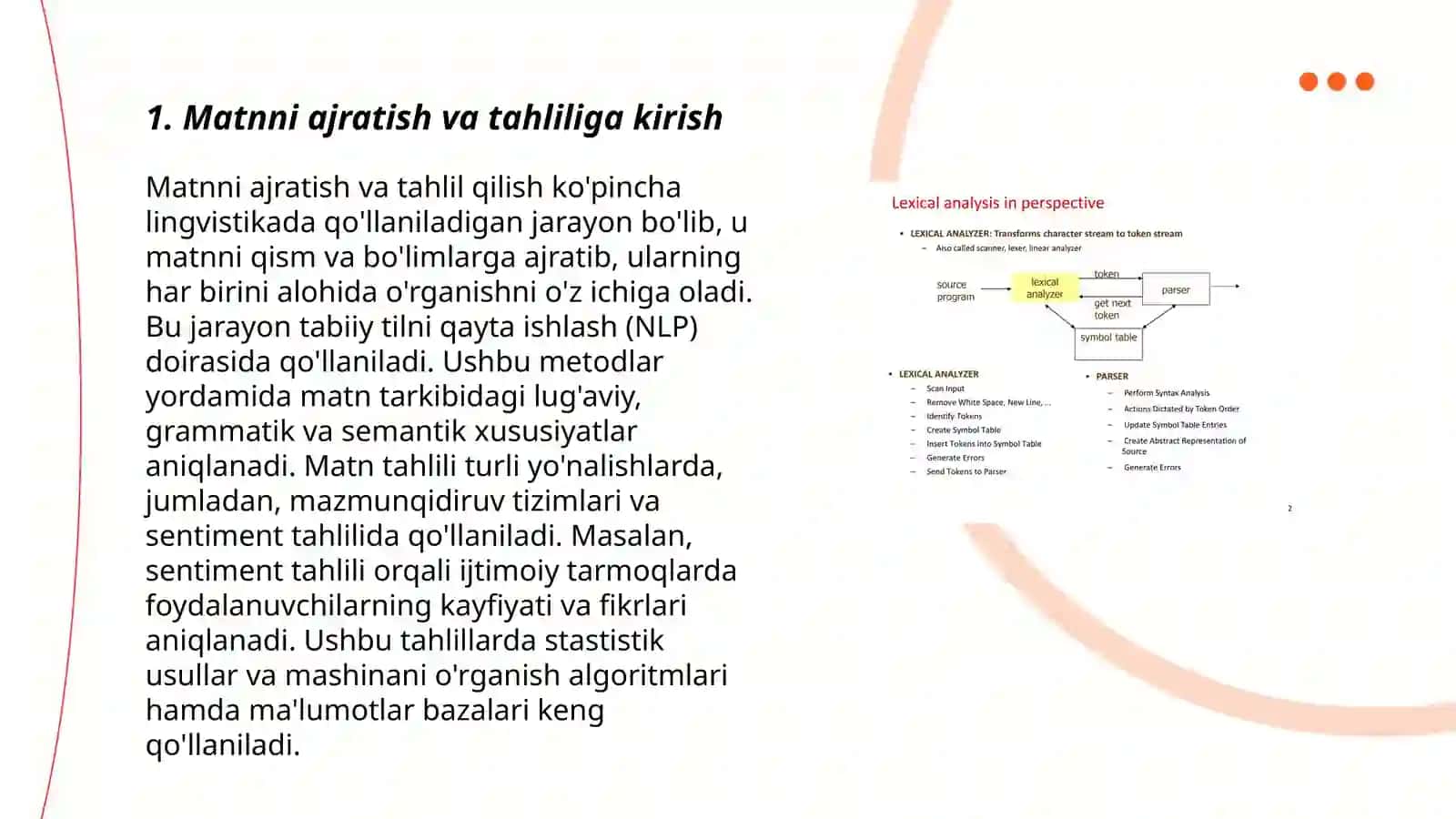 Matnni lingvistik tahlil qilish 3
