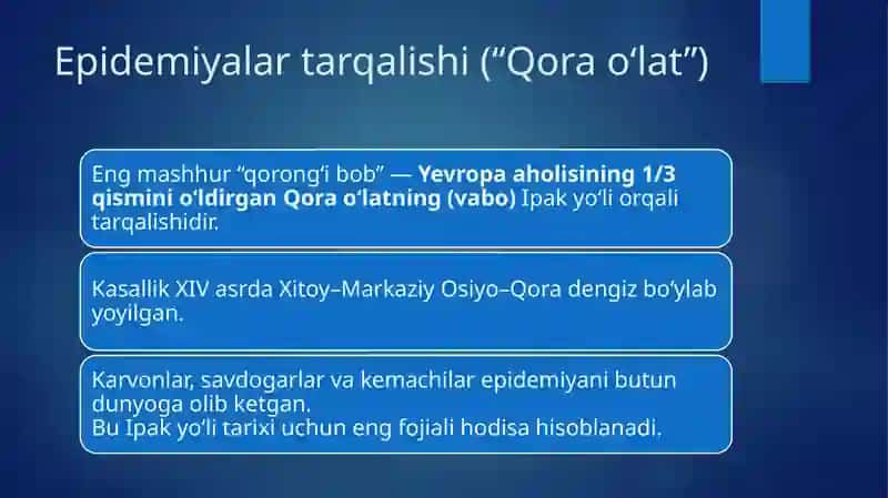 Buyuk ipak yo'lining qora bo'limlari 3