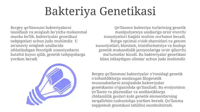 Bakteriyalarni "Berji" aniqlagichi 3