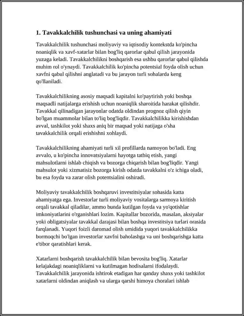 TAVAKKALCHILIK VA XAVF-XATARNING AHAMIYATI 3