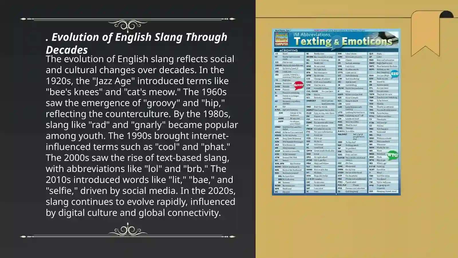 Evolution of English Slang Through Decades 3