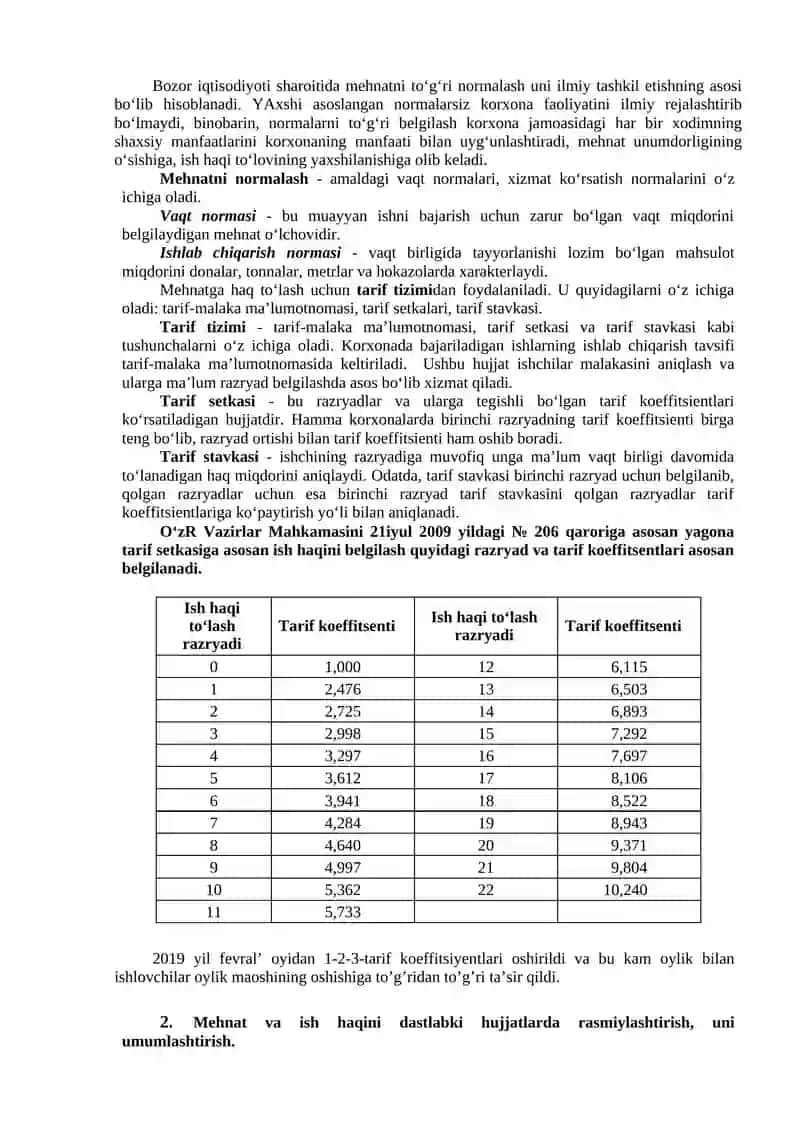 Mehnat Haqini Hisobga Olish 3