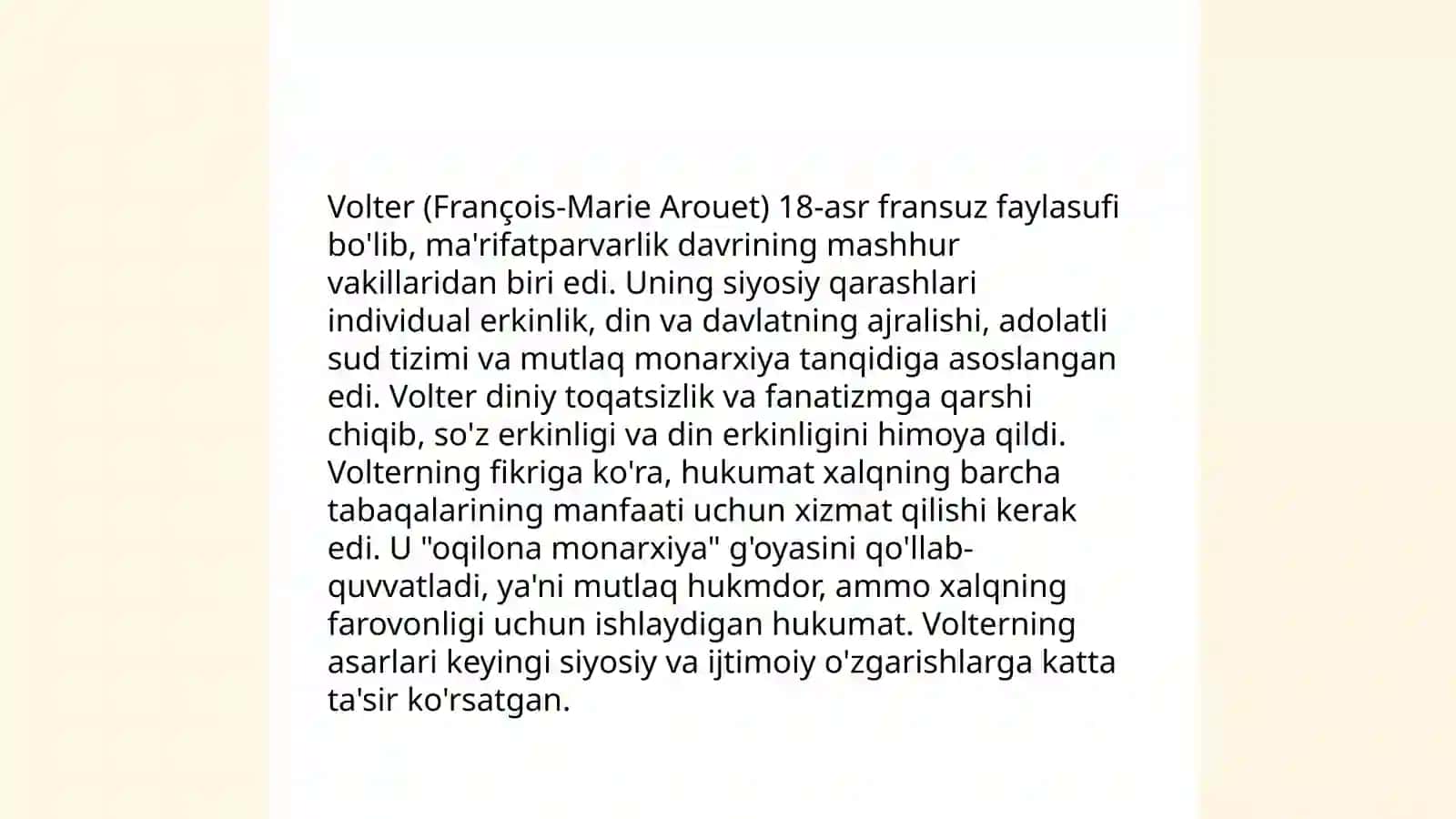 Volterning siyosiy qarashlari 3