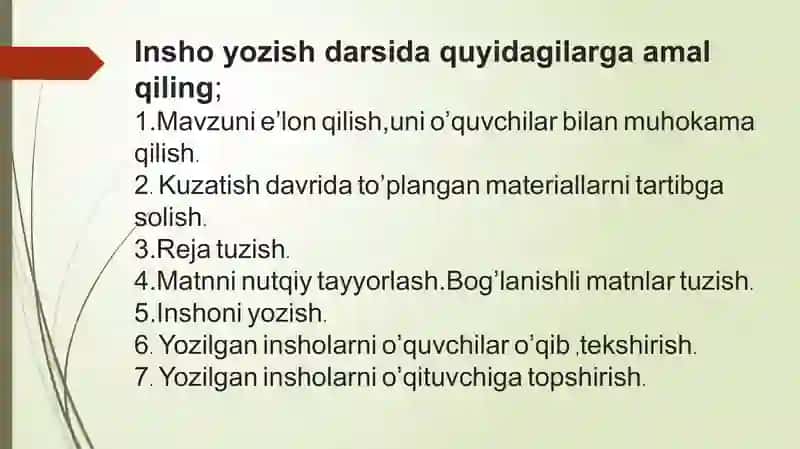 3-4 sinflarda insho yozish 3